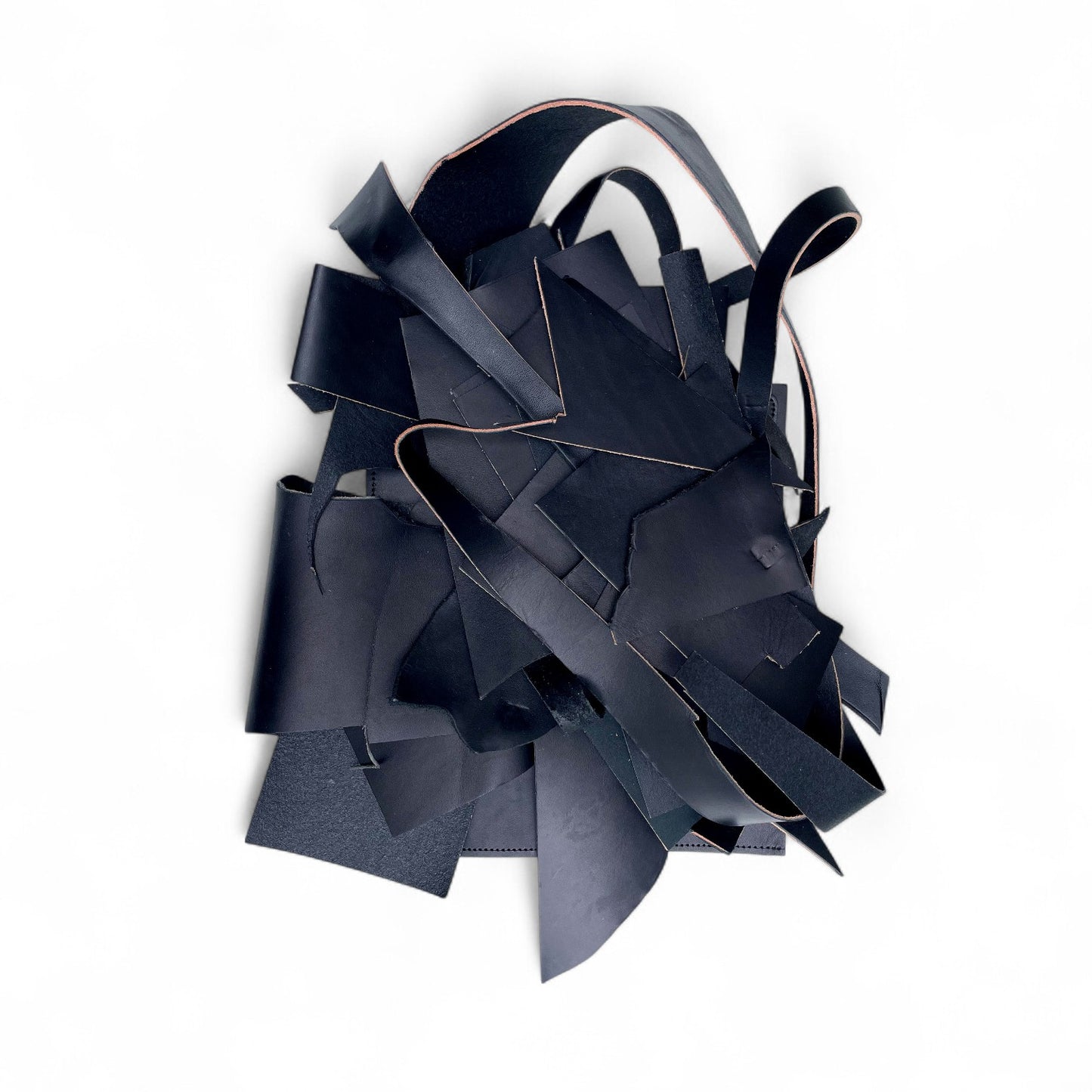 2 lbs Black English Bridle Leather Scraps – Wickett & Craig